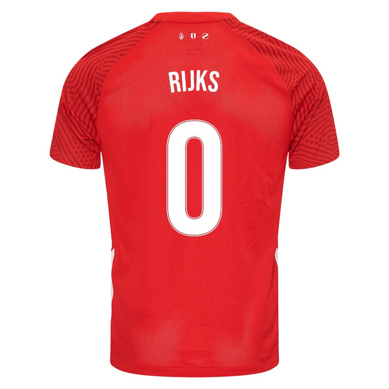 Kinder Mees Rijks #0 Rot Heimtrikot Trikot 2021/22 T-shirt