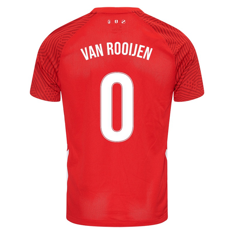 Kinder Casper Van Rooijen #0 Rot Heimtrikot Trikot 2021/22 T-shirt