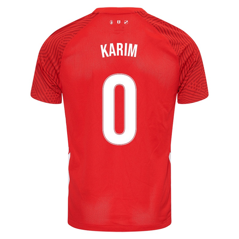 Kinder Safouane Karim #0 Rot Heimtrikot Trikot 2021/22 T-shirt