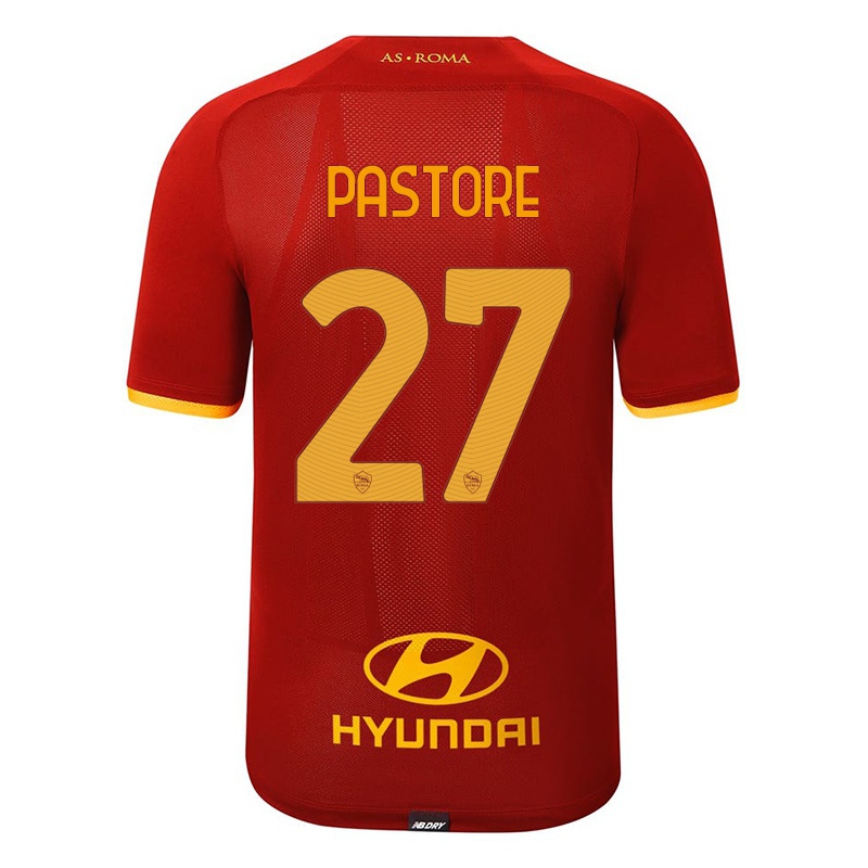 Kinder Javier Pastore #27 Rot Heimtrikot Trikot 2021/22 T-shirt