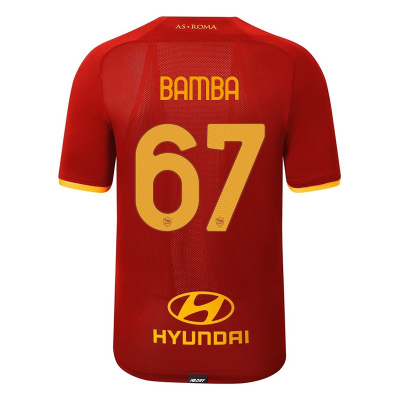 Kinder Mory Bamba #67 Rot Heimtrikot Trikot 2021/22 T-shirt