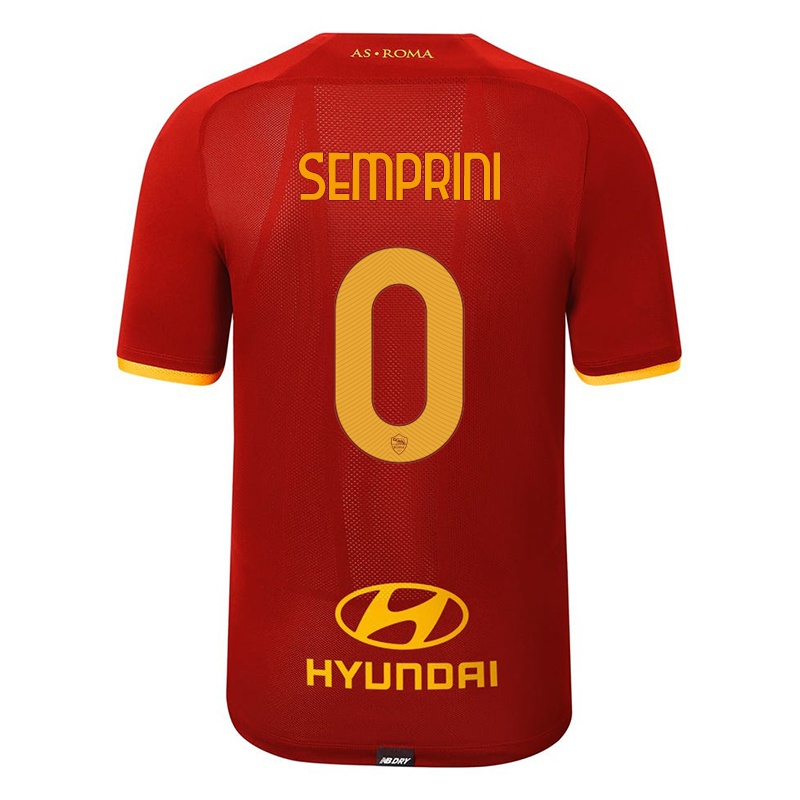 Kinder Emanuele Semprini #0 Rot Heimtrikot Trikot 2021/22 T-shirt