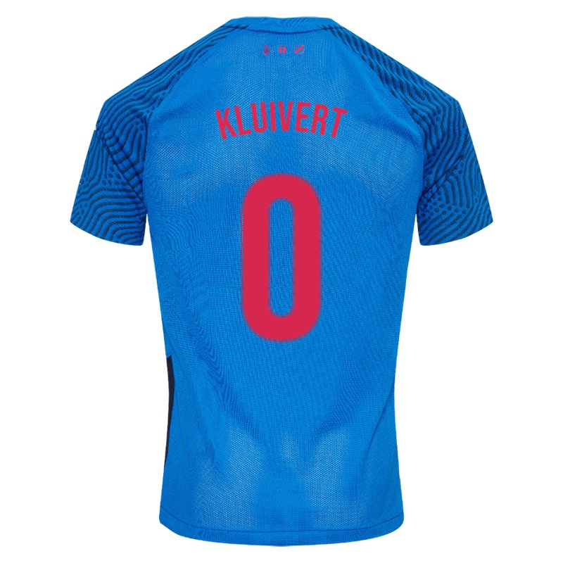 Kinder Ruben Kluivert #0 Himmelblau Auswärtstrikot Trikot 2021/22 T-shirt