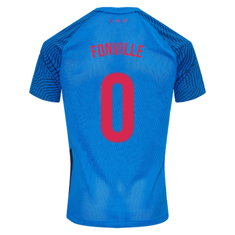 Kinder Deveron Fonville #0 Himmelblau Auswärtstrikot Trikot 2021/22 T-shirt