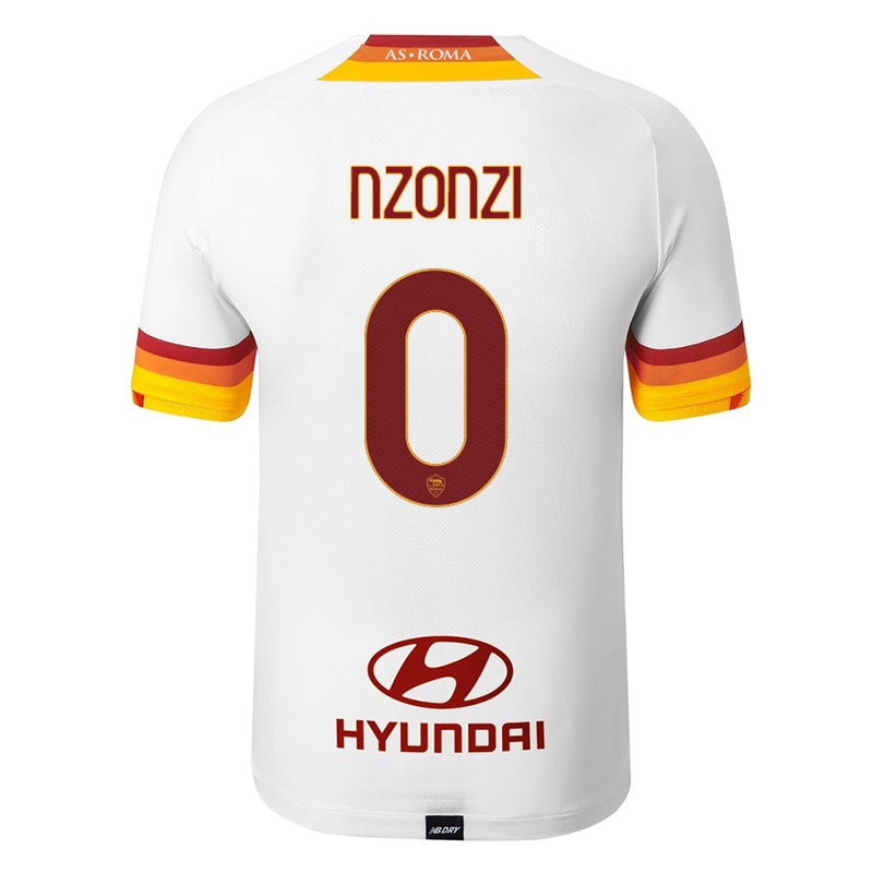 Kinder Steven Nzonzi #0 Weiß Auswärtstrikot Trikot 2021/22 T-shirt