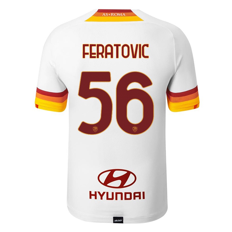 Kinder Amir Feratovic #56 Weiß Auswärtstrikot Trikot 2021/22 T-shirt