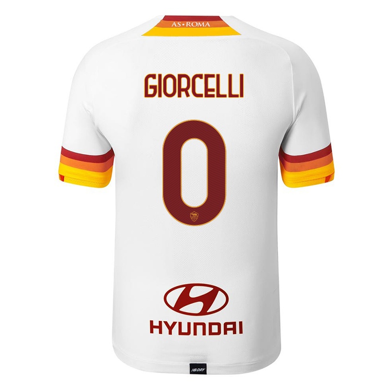 Kinder Nicolo Giorcelli #0 Weiß Auswärtstrikot Trikot 2021/22 T-shirt