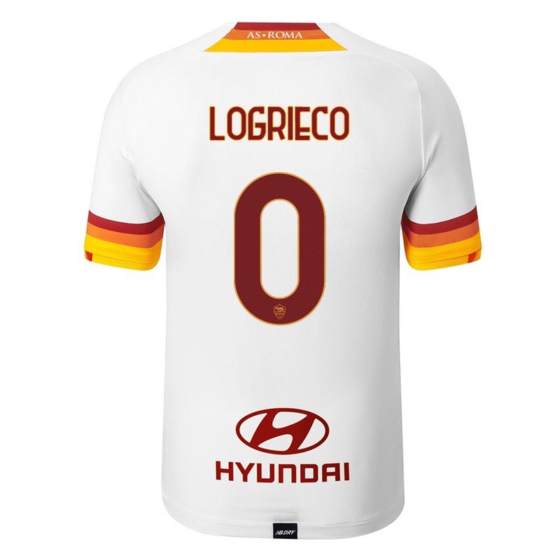 Kinder Alessandro Logrieco #0 Weiß Auswärtstrikot Trikot 2021/22 T-shirt