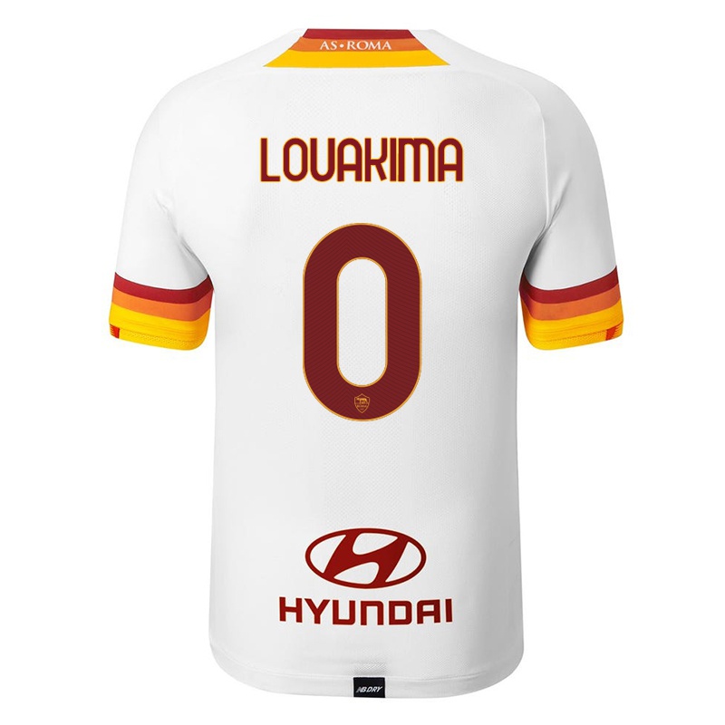 Kinder Corentin Louakima #0 Weiß Auswärtstrikot Trikot 2021/22 T-shirt