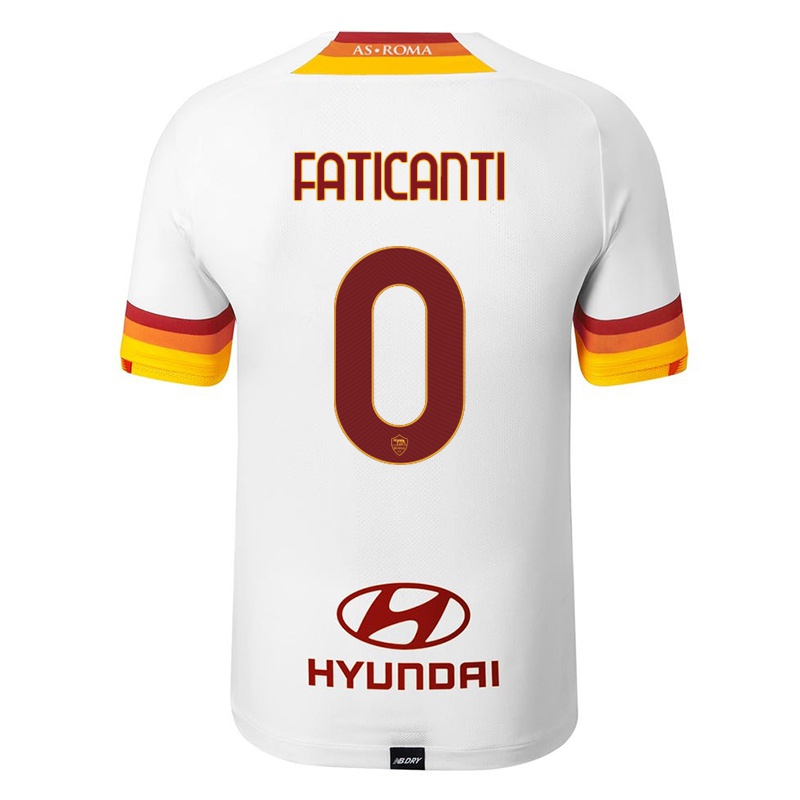 Kinder Giacomo Faticanti #0 Weiß Auswärtstrikot Trikot 2021/22 T-shirt