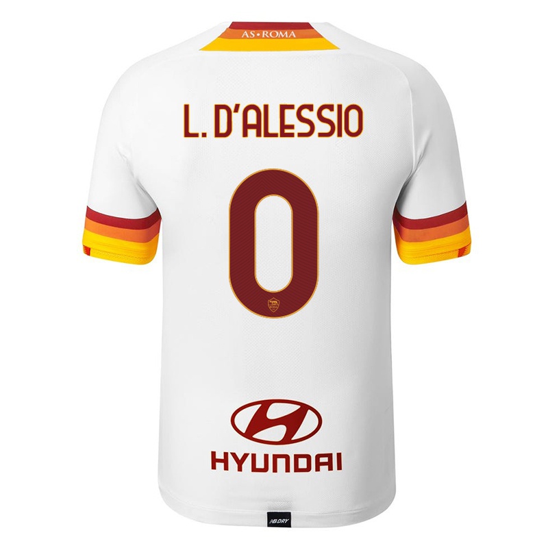 Kinder Leonardo D'alessio #0 Weiß Auswärtstrikot Trikot 2021/22 T-shirt