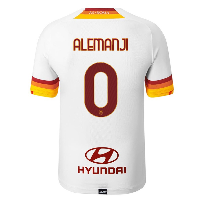 Kinder Mbunya Alemanji #0 Weiß Auswärtstrikot Trikot 2021/22 T-shirt