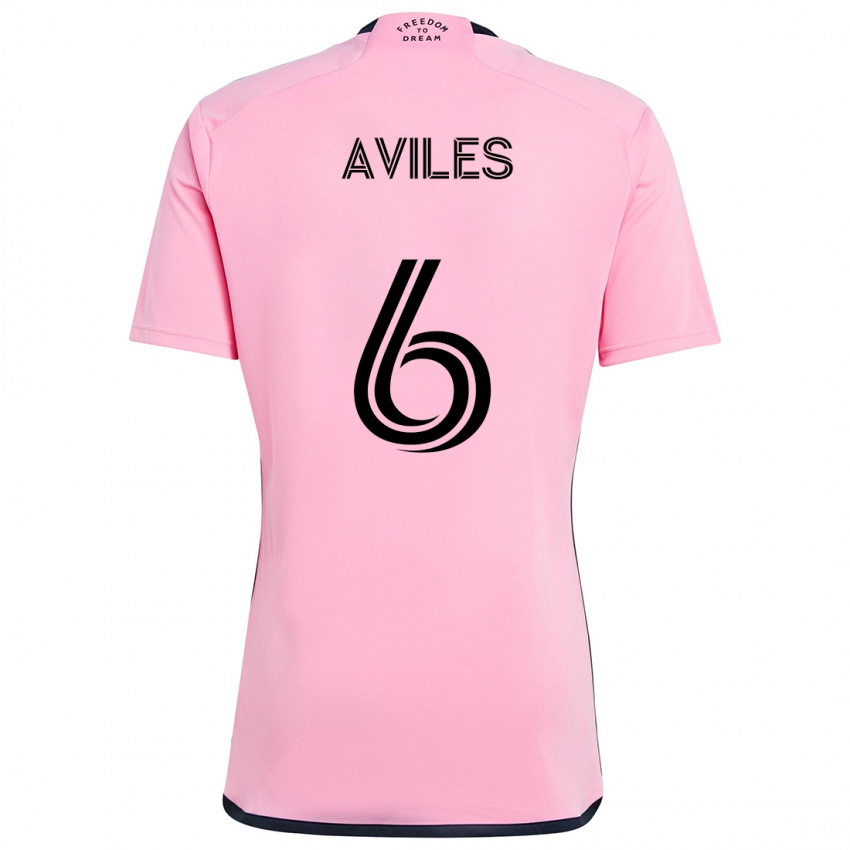 Kinder Tomás Avilés #6 Rosa Heimtrikot Trikot 2024/25 T-Shirt