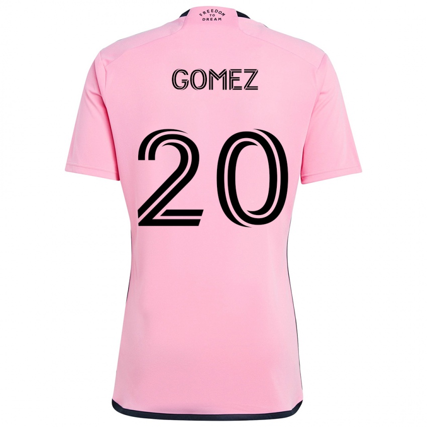 Kinder Diego Gómez #20 Rosa Heimtrikot Trikot 2024/25 T-Shirt