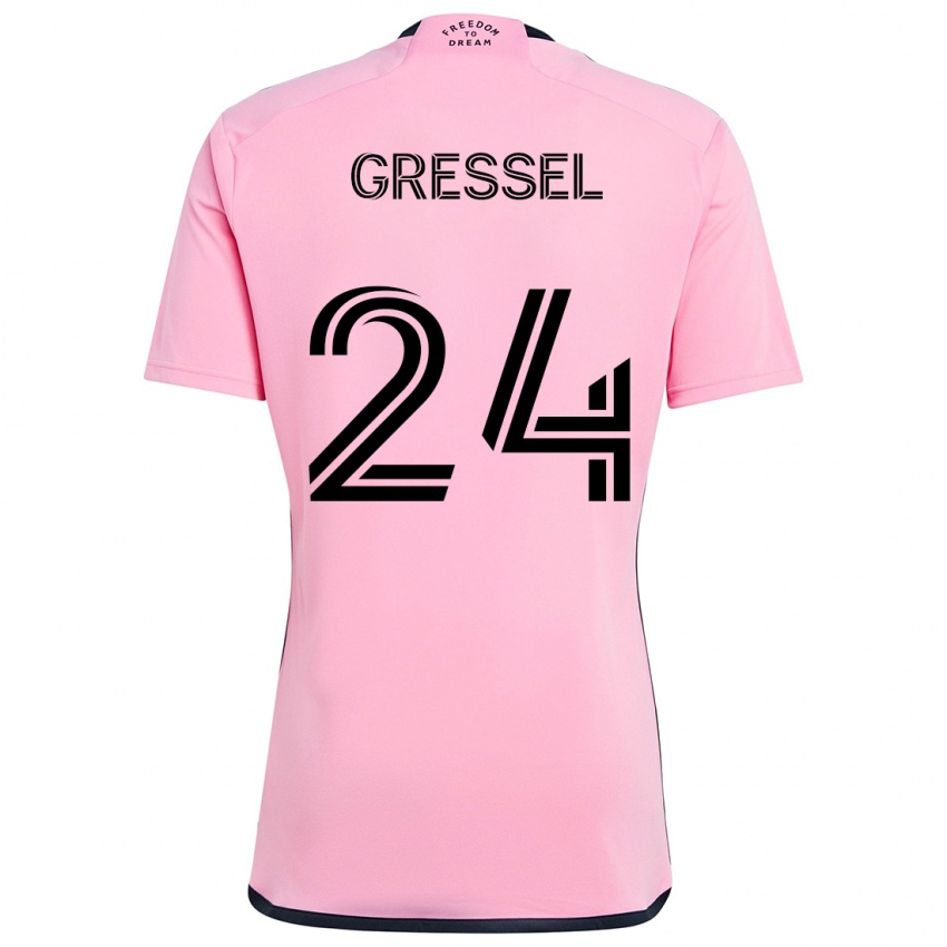 Kinder Julian Gressel #24 Rosa Heimtrikot Trikot 2024/25 T-Shirt