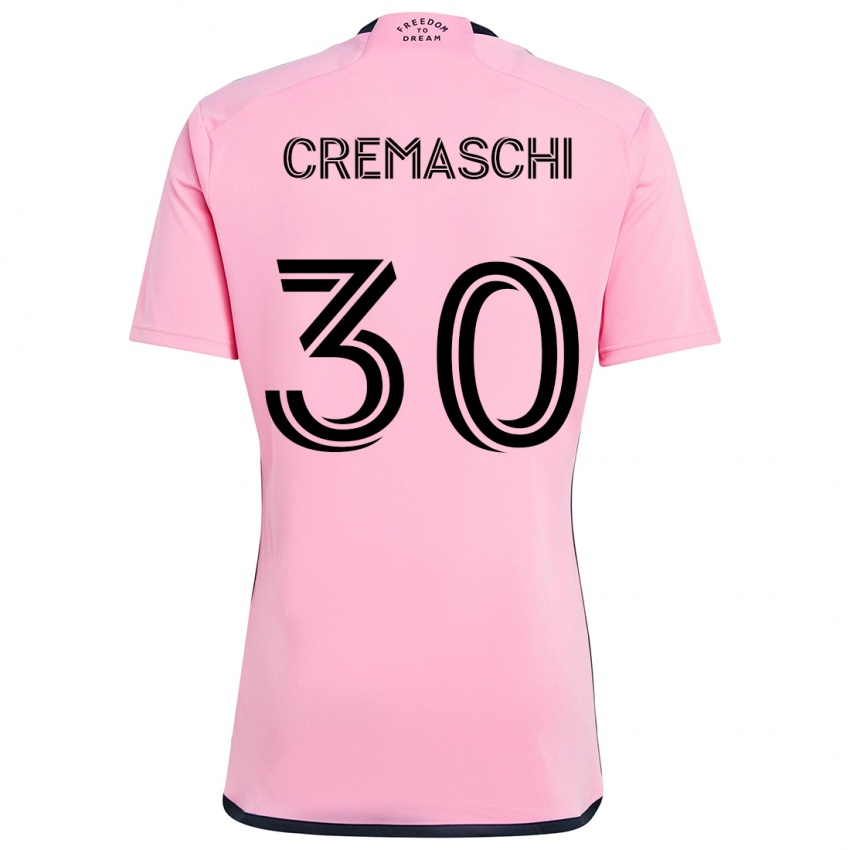 Kinder Benja Cremaschi #30 Rosa Heimtrikot Trikot 2024/25 T-Shirt