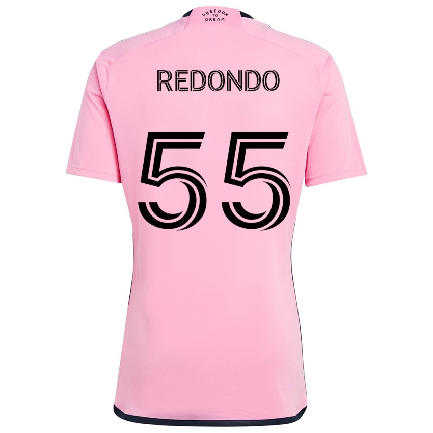 Kinder Federico Redondo #55 Rosa Heimtrikot Trikot 2024/25 T-Shirt