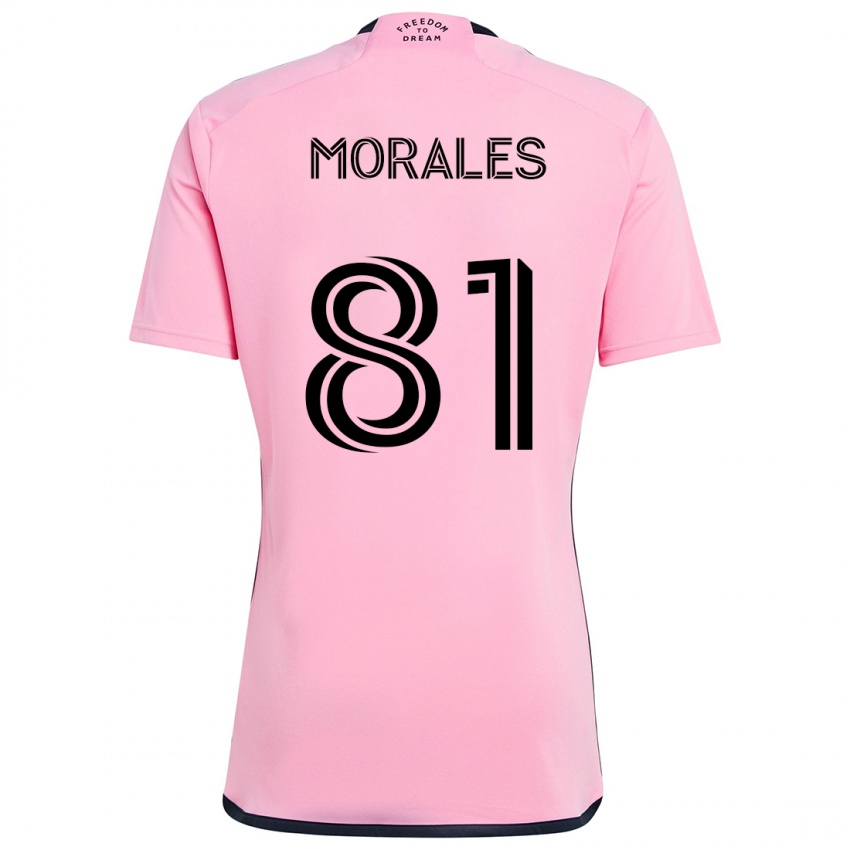 Kinder Santiago Morales #81 Rosa Heimtrikot Trikot 2024/25 T-Shirt