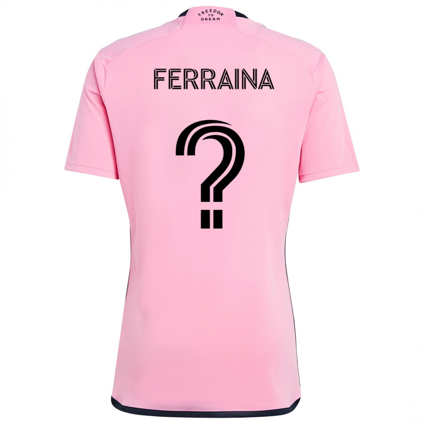 Kinder Giovanni Ferraina #0 Rosa Heimtrikot Trikot 2024/25 T-Shirt