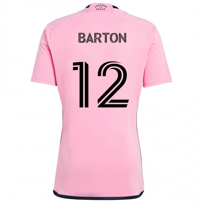 Kinder Tye Barton #12 Rosa Heimtrikot Trikot 2024/25 T-Shirt