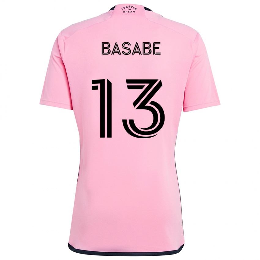 Kinder Samuel Basabe #13 Rosa Heimtrikot Trikot 2024/25 T-Shirt