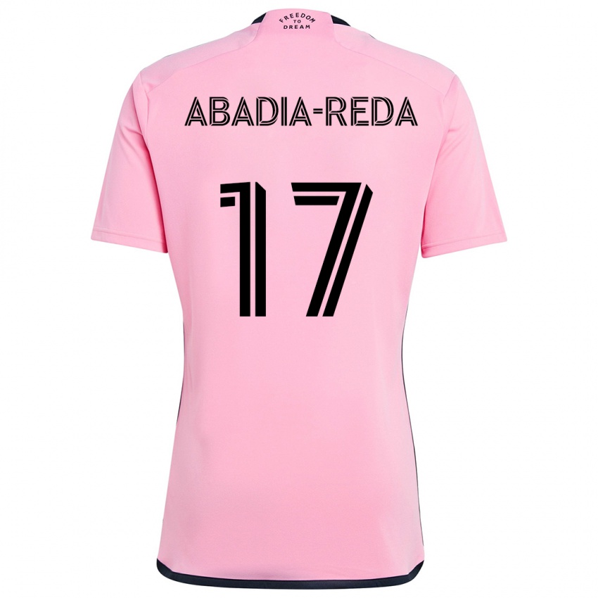 Kinder Ezequiel Abadia-Reda #17 Rosa Heimtrikot Trikot 2024/25 T-Shirt