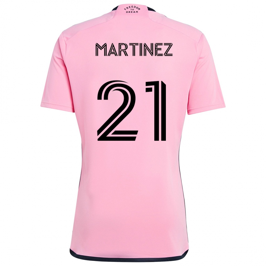 Kinder Derrek Martinez #21 Rosa Heimtrikot Trikot 2024/25 T-Shirt