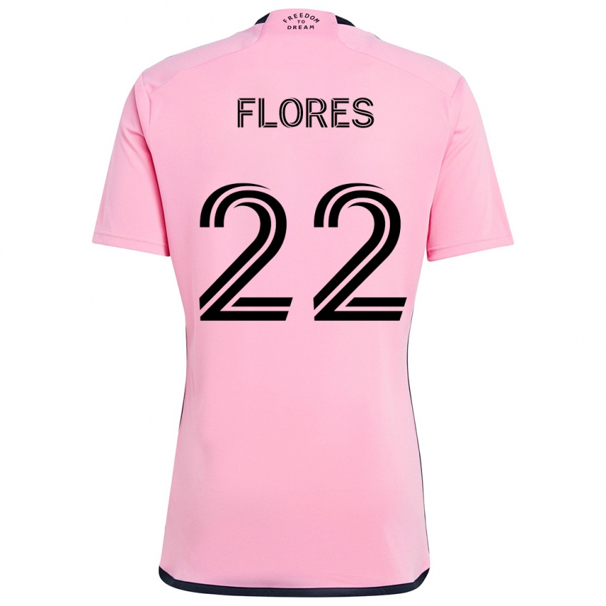 Kinder Alejandro Flores #22 Rosa Heimtrikot Trikot 2024/25 T-Shirt