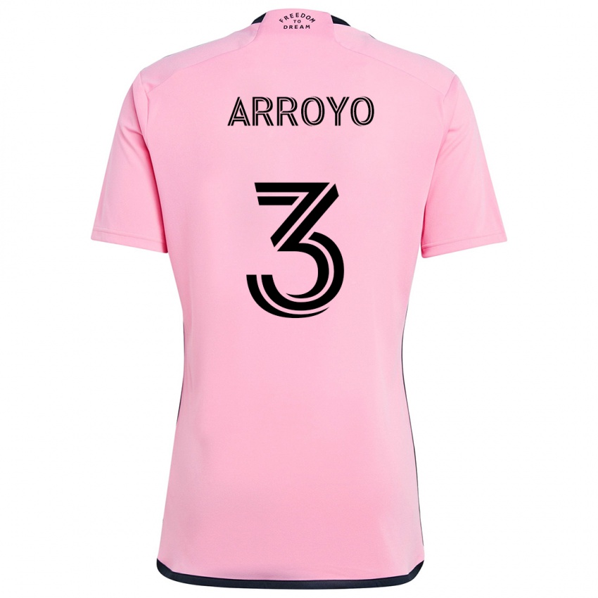 Kinder Dixon Arroyo #3 Rosa Heimtrikot Trikot 2024/25 T-Shirt