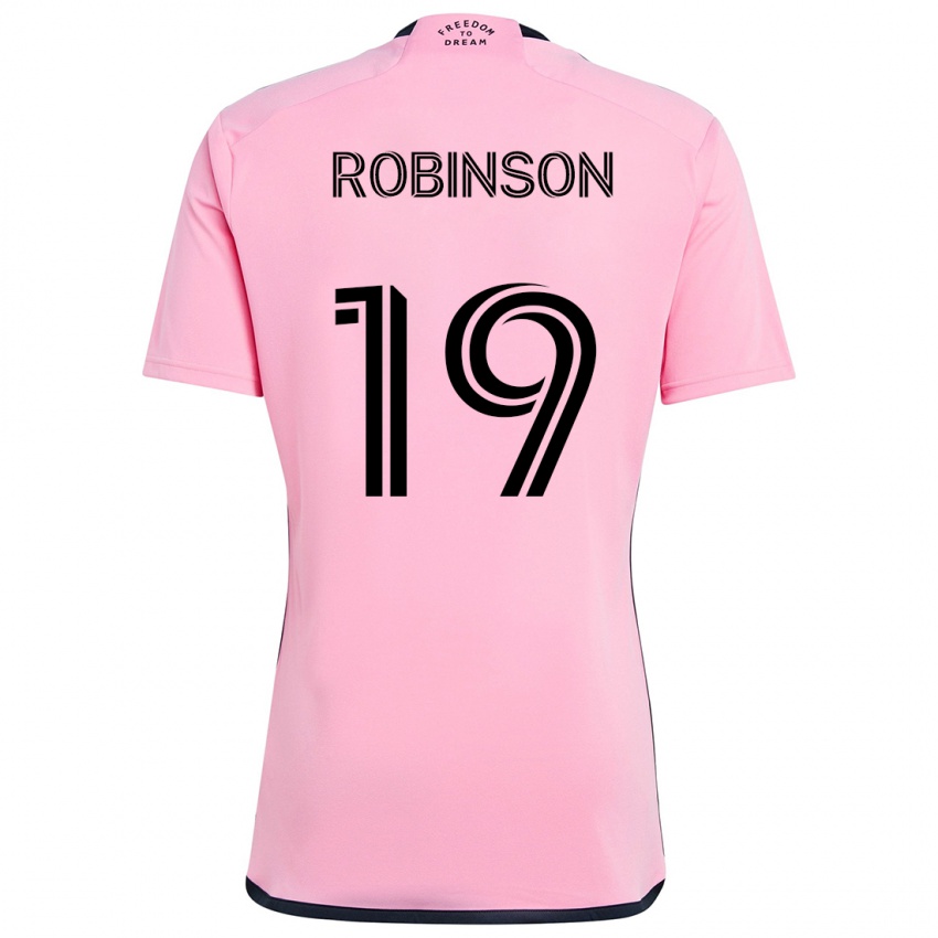 Kinder Robbie Robinson #19 Rosa Heimtrikot Trikot 2024/25 T-Shirt