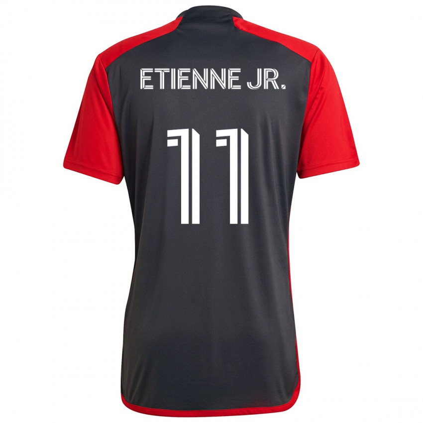 Kinder Derrick Etienne Jr. #11 Grau Rot Heimtrikot Trikot 2024/25 T-Shirt