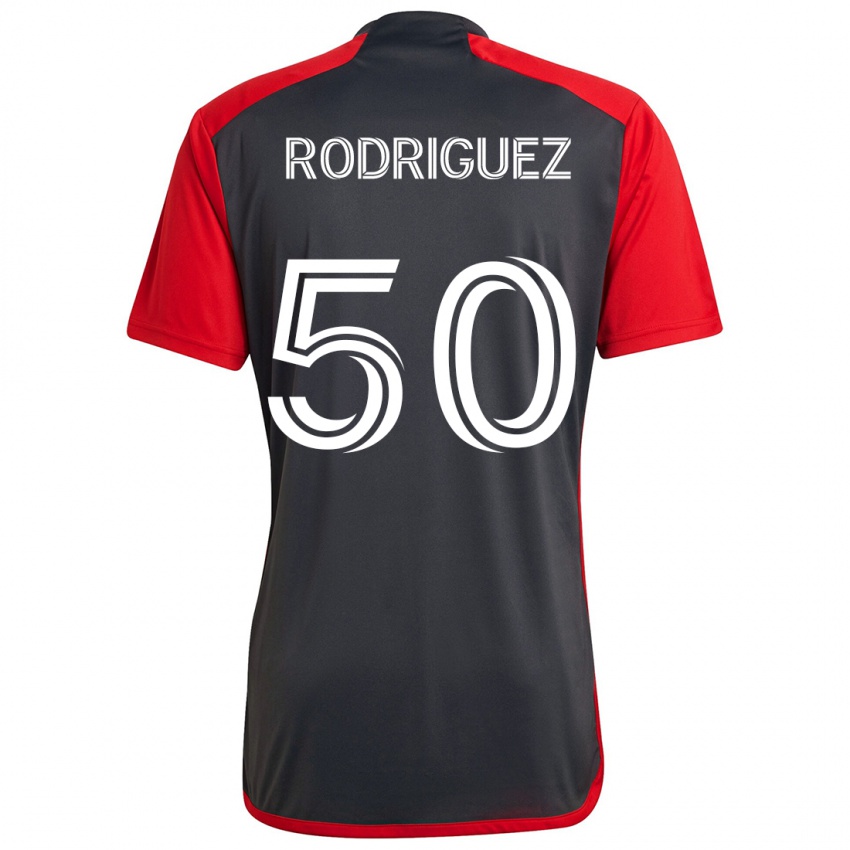 Kinder Abraham Rodriguez #50 Grau Rot Heimtrikot Trikot 2024/25 T-Shirt