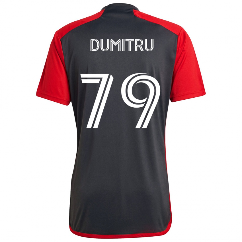 Kinder Andrei Dumitru #79 Grau Rot Heimtrikot Trikot 2024/25 T-Shirt