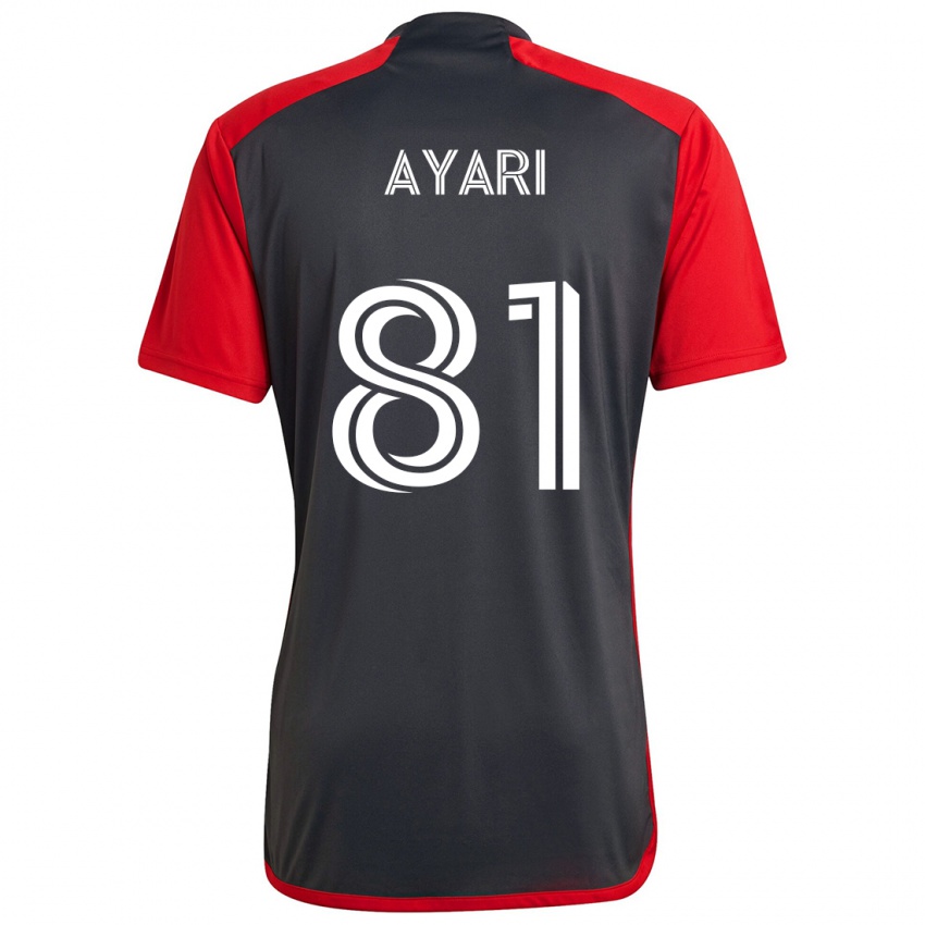 Kinder Hassan Ayari #81 Grau Rot Heimtrikot Trikot 2024/25 T-Shirt