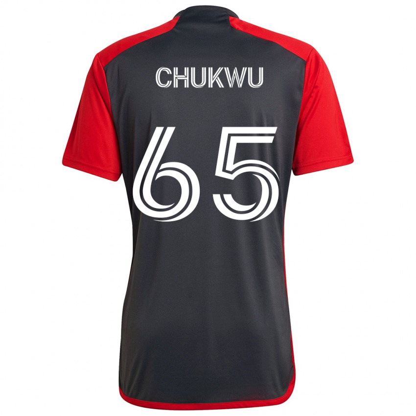 Kinder Joses Chukwu #65 Grau Rot Heimtrikot Trikot 2024/25 T-Shirt