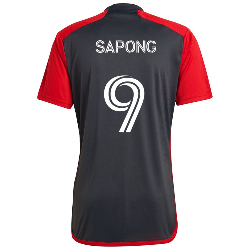 Kinder C.j. Sapong #9 Grau Rot Heimtrikot Trikot 2024/25 T-Shirt