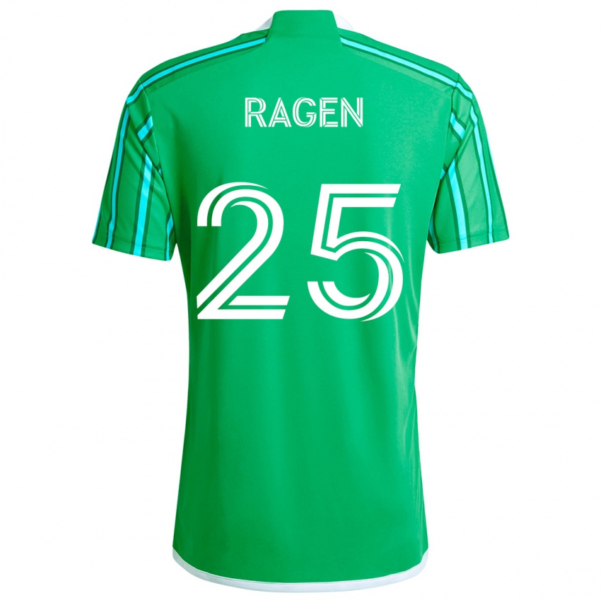 Kinder Jackson Ragen #25 Grün Weiß Heimtrikot Trikot 2024/25 T-Shirt