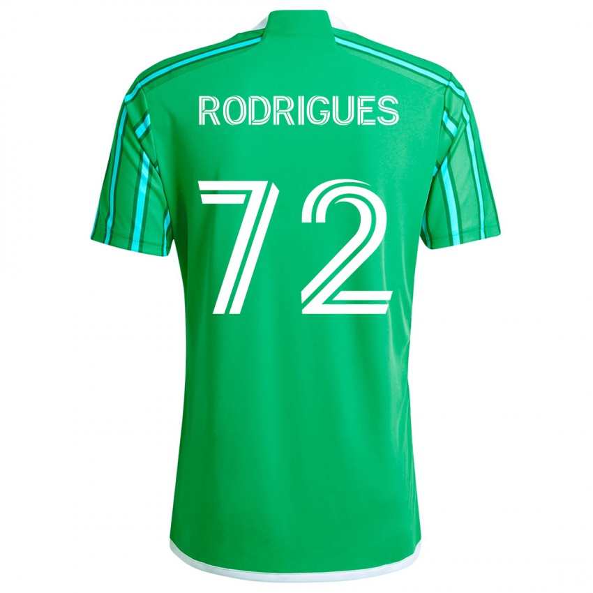 Kinder Braudílio Rodrigues #72 Grün Weiß Heimtrikot Trikot 2024/25 T-Shirt