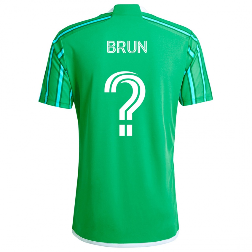 Kinder Shaun Brun #0 Grün Weiß Heimtrikot Trikot 2024/25 T-Shirt