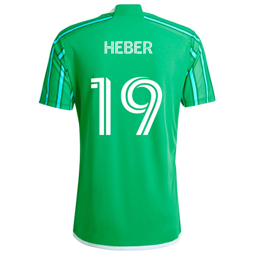 Kinder Héber #19 Grün Weiß Heimtrikot Trikot 2024/25 T-Shirt