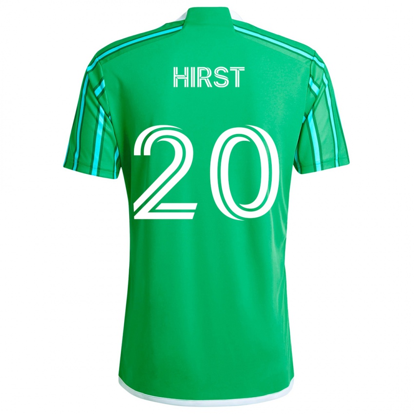 Kinder Sophie Hirst #20 Grün Weiß Heimtrikot Trikot 2024/25 T-Shirt