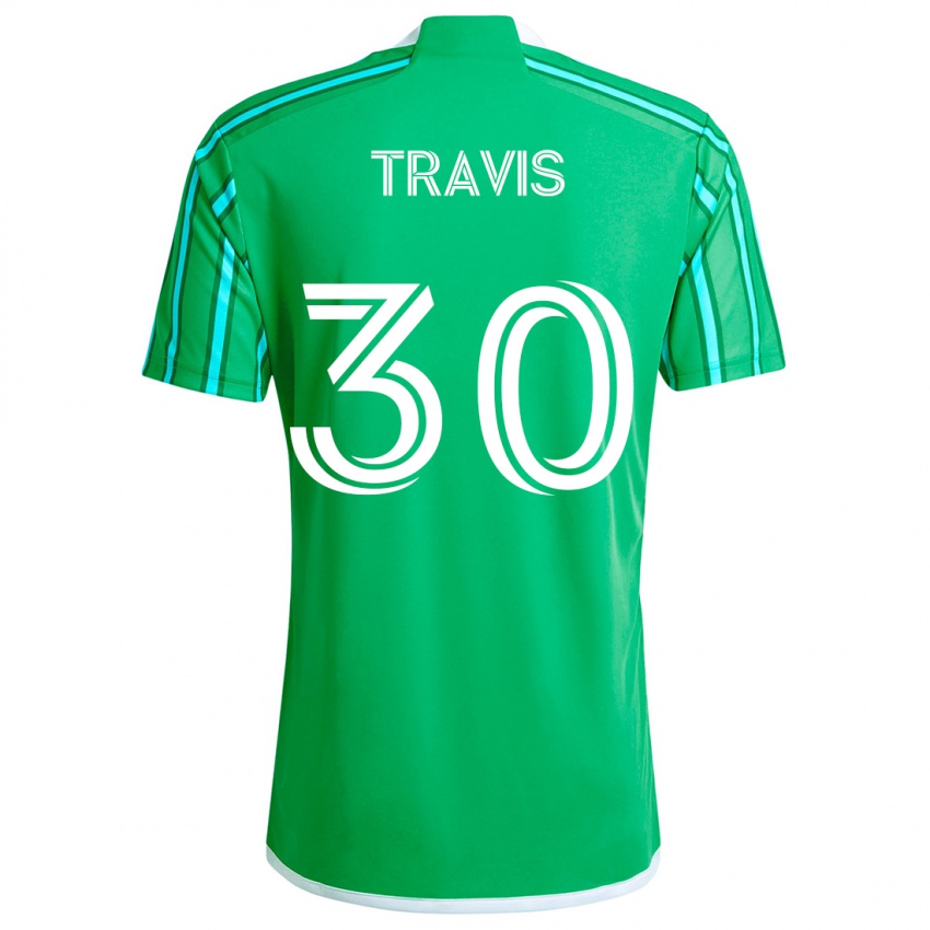 Kinder Riley Travis #30 Grün Weiß Heimtrikot Trikot 2024/25 T-Shirt