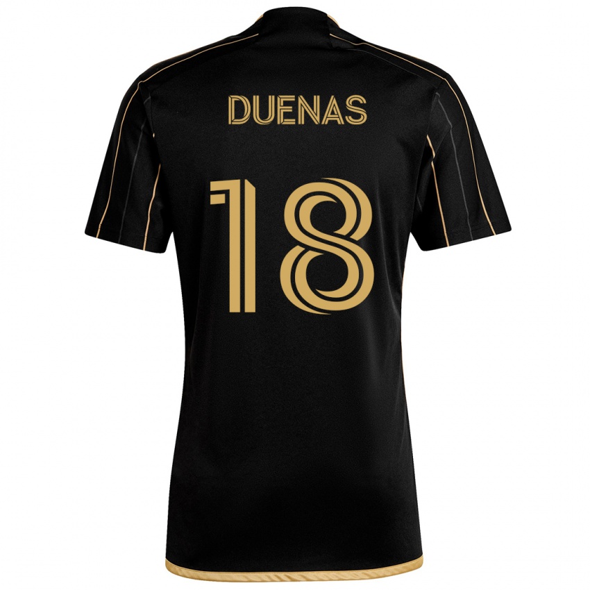 Kinder Érik Dueñas #18 Schwarzes Gold Heimtrikot Trikot 2024/25 T-Shirt