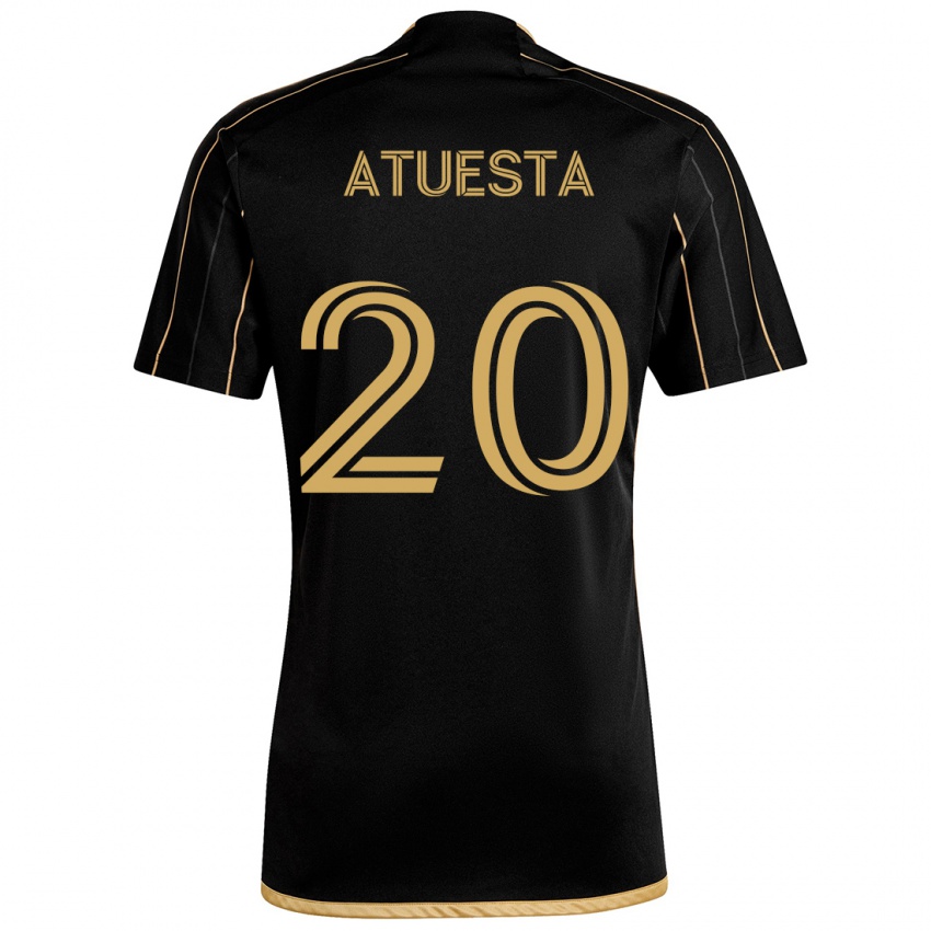 Kinder Eduard Atuesta #20 Schwarzes Gold Heimtrikot Trikot 2024/25 T-Shirt