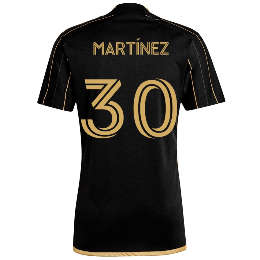 Kinder David Martínez #30 Schwarzes Gold Heimtrikot Trikot 2024/25 T-Shirt