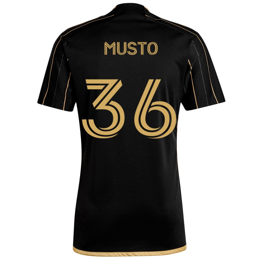 Kinder Tommy Musto #36 Schwarzes Gold Heimtrikot Trikot 2024/25 T-Shirt