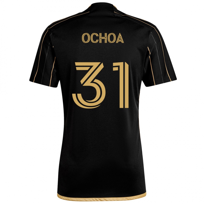 Kinder David Ochoa #31 Schwarzes Gold Heimtrikot Trikot 2024/25 T-Shirt