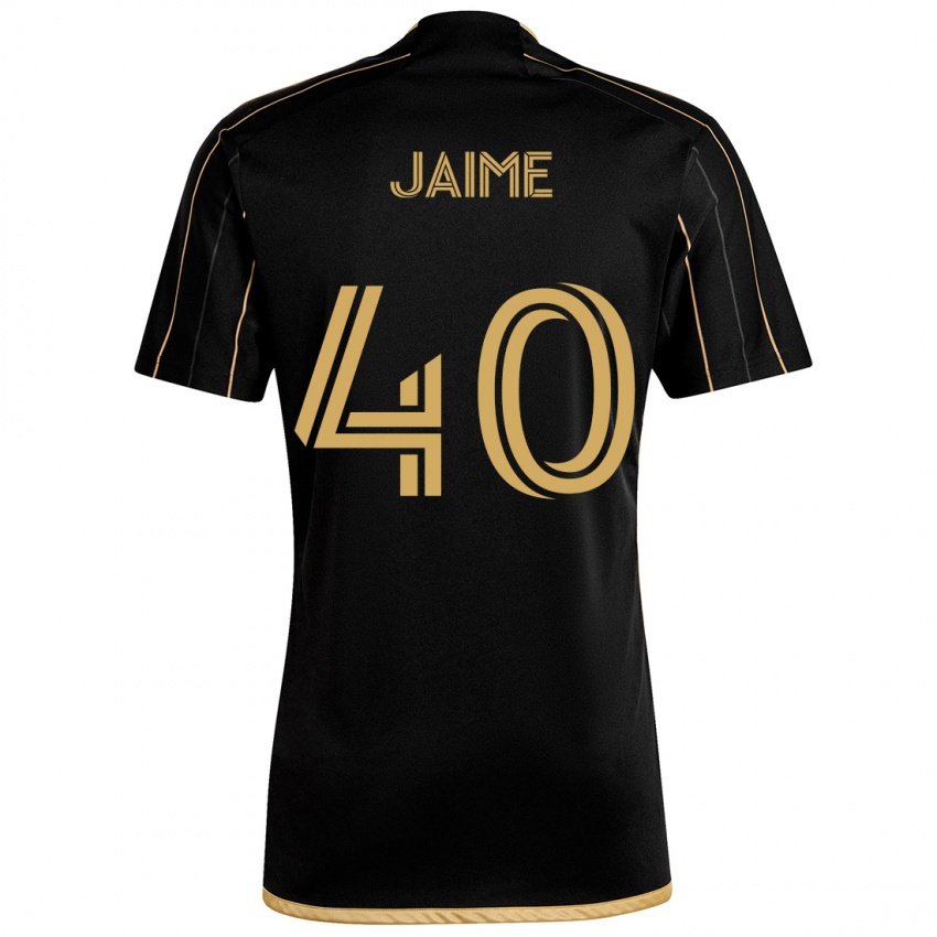 Kinder Christopher Jaime #40 Schwarzes Gold Heimtrikot Trikot 2024/25 T-Shirt