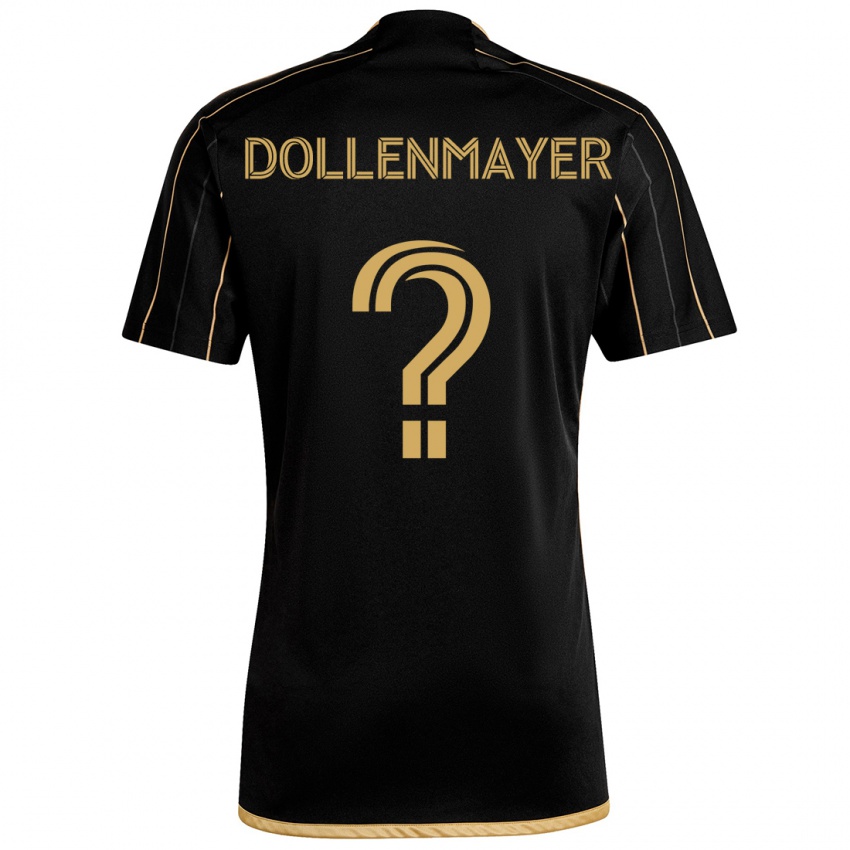 Kinder Noah Dollenmayer #0 Schwarzes Gold Heimtrikot Trikot 2024/25 T-Shirt