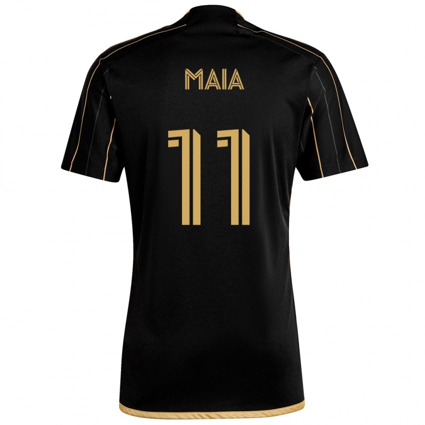 Kinder Matheus Maia #11 Schwarzes Gold Heimtrikot Trikot 2024/25 T-Shirt